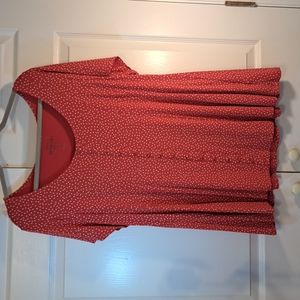 Torrid Super Soft Button-front Red Too